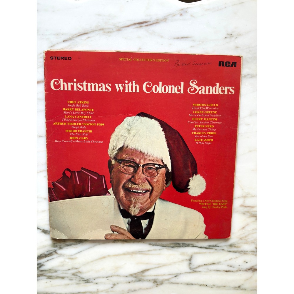 Vintage 1969 Christmas With Colonel Sanders RCA KFC Vinyl Record Holiday Winter